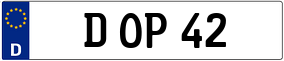 Truck License Plate